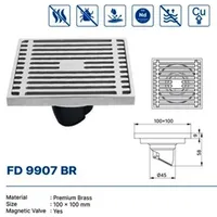 FLOOR DRAIN | FLOOR DRAIN DEKKSON FD 9907 BR  GUN GREY