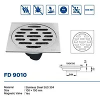 FLOOR DRAIN | FLOOR DRAIN SUS 304 DEKKSON FD 9010  GUN GREY