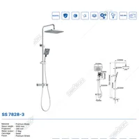 SHOWER SET | SHOWER SET 3 FUNCTION DEKKSON SS 7828-3  CP