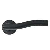 LEVER HANDLE TUBE ROSES ( LHTR ) | HANDLE LHTR 02-007 MATT BLACK