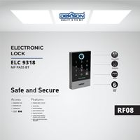 ELECTRONIC LOCK DEKKSON | ELECTRONIC LOCK DKS ELC 9318 MF PASS BT RF08 BLACK