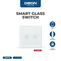 DEON SMART GLASS SWITCH 2G WHITE