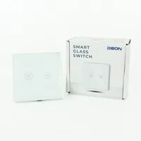 SMART ELECTRICAL | DEON SMART GLASS SWITCH 2G WHITE