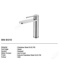 BASIN MIXER | BASIN MIXER SUS 316 DEKKSON BM 8510 MSN PVD