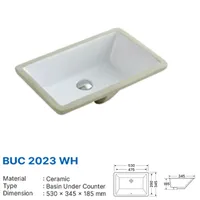 BASIN UNDER COUNTER | BASIN UNDER COUNTER DEKKSON BUC 2023 WHITE