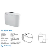 TOILET SMART | TOILET SMART DEKKSON TS 8619 WH