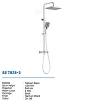SHOWER SET | SHOWER SET 3 FUNCTION DEKKSON SS 7828-3  MB