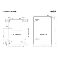 SLIDING DOOR | SLIDING SHOWER GLASS DEKKSON SS8490 ACC PSS + TRACK 1.2M PSS + SS8490 HANDLE PSS