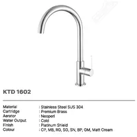 KITCHEN TAP DECK | KITCHEN TAP DECK DEKKSON KTD 1602 MATT CREAM