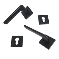 LEVER HANDLE ROSES ( LHR ) | HANDLE DEKKSON LHR 167-1099 MATT BLACK