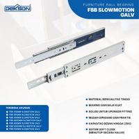 FURNITURE SLIDING ACCESSORIES | FURNITURE BALL BEARING DEKKSON FBB 350MM SLOWMOTION GALV