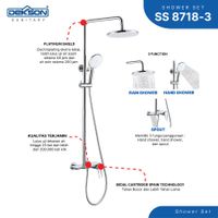 SHOWER SET | SHOWER SET 3 FUNCTION DEKKSON SS 8718-3  GM