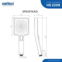 HAND SHOWER | HAND SHOWER DEKKSON HS 2209   CP