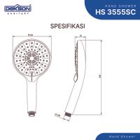 HAND SHOWER | HAND SHOWER DEKKSON HS 3555SC  CP