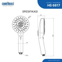 HAND SHOWER | HAND SHOWER DEKKSON HS 6817 MB