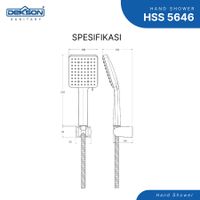 HAND SHOWER | HAND SHOWER SET DEKKSON HSS 5646 CP