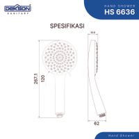 HAND SHOWER | HAND SHOWER SET DEKKSON HSS 6636 CP
