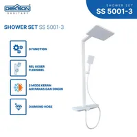 SHOWER SET | SHOWER SET 3 FUNCTION DEKKSON SS 5001-3 WH