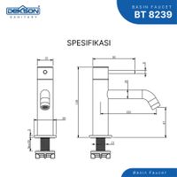 Basin Tap | BASIN TAP SUS 304 DEKKSON BT 8239M GM