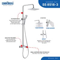 SHOWER SET | SHOWER SET 3 FUNCTION DEKKSON SS 8518-3  CP