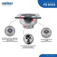 FLOOR DRAIN | FLOOR DRAIN DEKKSON FD 8103 BR CP