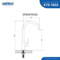 KITCHEN TAP DECK | KITCHEN TAP DECK DEKKSON KTD 1602  CP