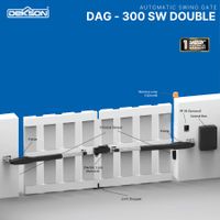 Swing Gate | AUTOMATIC SWING GATE DEKKSON DAG-300 SW DOUBLE