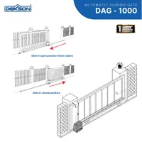 Sliding Gate | AUTOMATIC SLIDING GATE DEKKSON DAG-1000 COMPLETE SET (INC 4 TRACK)
