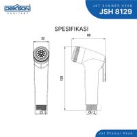 JET SHOWER HEAD | JET SHOWER HEAD JSH 8129  WH