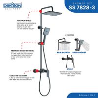 SHOWER SET | SHOWER SET 3 FUNCTION DEKKSON SS 7828-3  MB