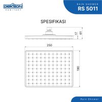 RAIN SHOWER | RAIN SHOWER DEKKSON RS 5011 CP