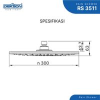RAIN SHOWER | RAIN SHOWER DEKKSON RS 3511 CP
