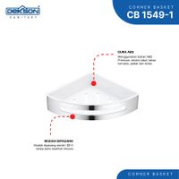 CORNER BASKET | CORNER BASKET PLASTIC DEKKSON CB 1549-1 MB