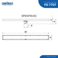 FLOOR DRAIN | FLOOR DRAIN DEKKSON FD 7707 BR SN