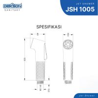 JET SHOWER HEAD | JET SHOWER HEAD DEKKSON JSH 1005SC MB