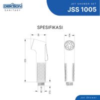 JET SHOWER SET | JET SHOWER SET DEKKSON JSS 1005SC MB