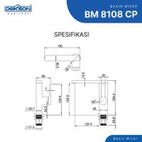 BASIN MIXER | BASIN MIXER DEKKSON BM 8108 CP