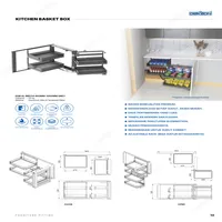 KITCHEN BASKET BOX | KITCHEN BASKET BOX DEKKSON KDB AL BB5114 900MM-1000MM GREY (2)