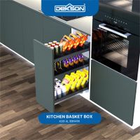 KITCHEN BASKET BOX | KITCHEN BASKET BOX DEKKSON KDB AL BB6406 200MM GREY