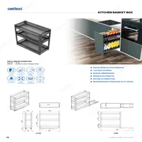 KITCHEN BASKET BOX | KITCHEN BASKET BOX DEKKSON KDB AL BB6406 200MM GREY