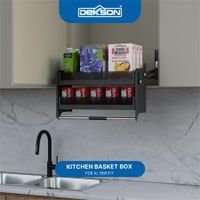 KITCHEN BASKET BOX | KITCHEN BASKET BOX DEKKSON PDB AL BB6317 600MM GREY