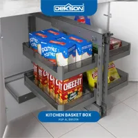 KITCHEN BASKET BOX | KITCHEN BASKET BOX DEKKSON POP AL BB5206 800MM GREY (2)