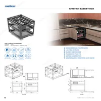 KITCHEN BASKET BOX | KITCHEN BASKET BOX DEKKSON KDB AL BB6407 400MM GREY