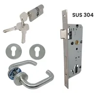 PAKET HANDLE LHTR TC 02-0016 19MM SSS + MORTISE TC 4085(304)+DC 60 TC SN