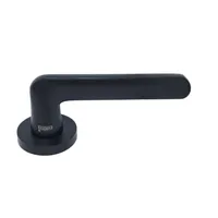 LEVER HANDLE ROSES ( LHR ) | HANDLE DEKKSON LHR 63828 AL MATT BLACK