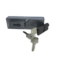 ACCESSORIES FOR GLASS ( PATCH FITTING ) DEKKSON | PATCH FITTING DEKKSON US 10 GUN METAL + CYLINDER DEKKSON CYL DC DL62MM GUN METAL