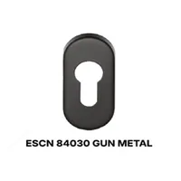 ESCUTCHEON OVAL DEKKSON ESCN 84030 GUN METAL