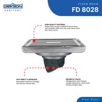 FLOOR DRAIN | FLOOR DRAIN SUS 304 DEKKSON FD 8028  SSS
