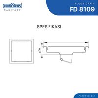 FLOOR DRAIN | FLOOR DRAIN SUS 304 DEKKSON FD 8109  SSS