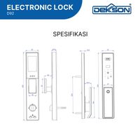 ELECTRONIC LOCK DEKKSON | ELECTRONIC LOCK DEKKSON EL D92 BLACK